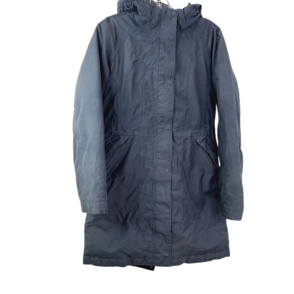 The North Face Women's Black Goose Hooded Winter Snow Parka Jacket Size S